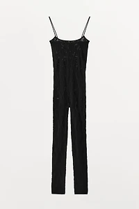 LONG SEAMLESS LACE JUMPSUIT