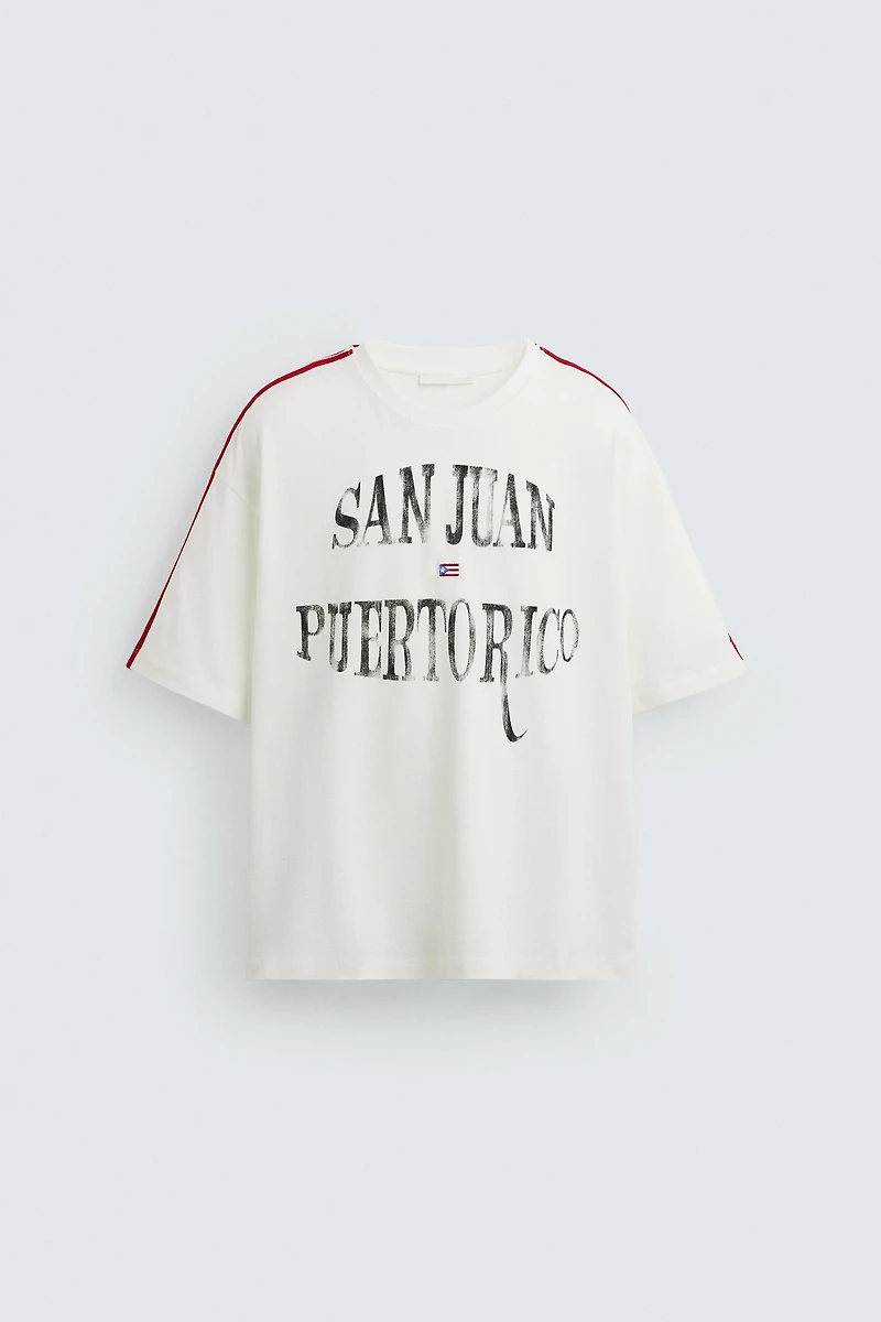 FLAG EMBROIDERED T-SHIRT