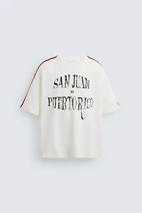 FLAG EMBROIDERED T-SHIRT