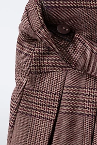 PLAID DOUBLE BELT SKORT