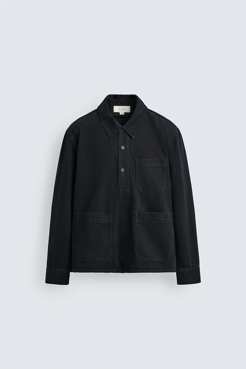 DENIM POLO SHIRT