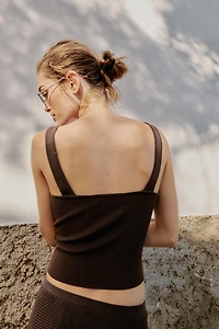 KNIT STRAP TOP