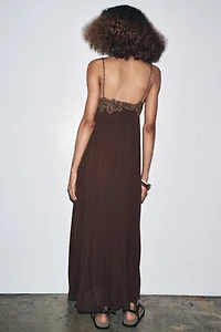 EMBROIDERED LONG DRESS ZW COLLECTION