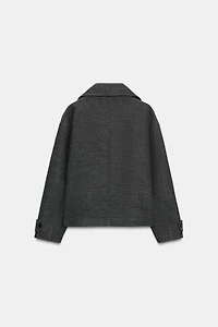SOFT DOUBLE-BREASTED SHORT COAT