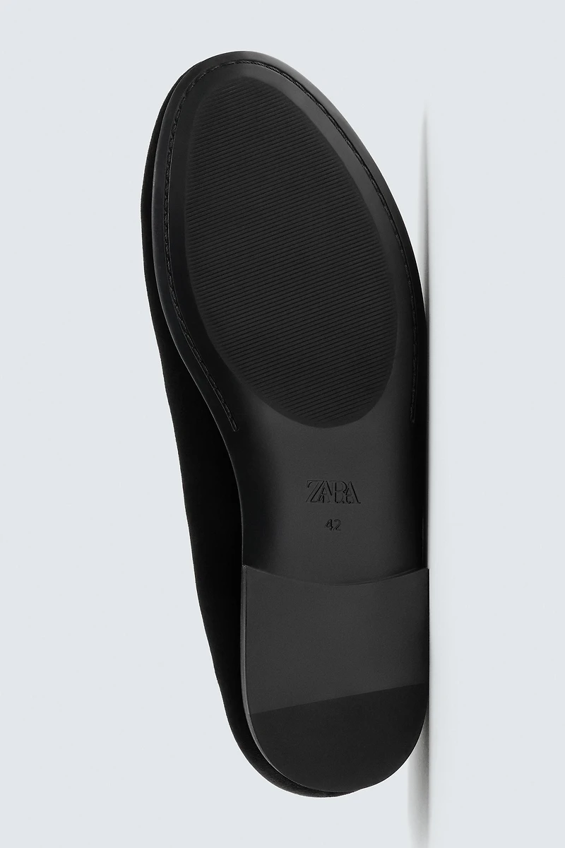 MOCASSINS EFFET VELOURS