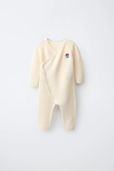 EMBROIDERED HOUSE KNIT JUMPSUIT