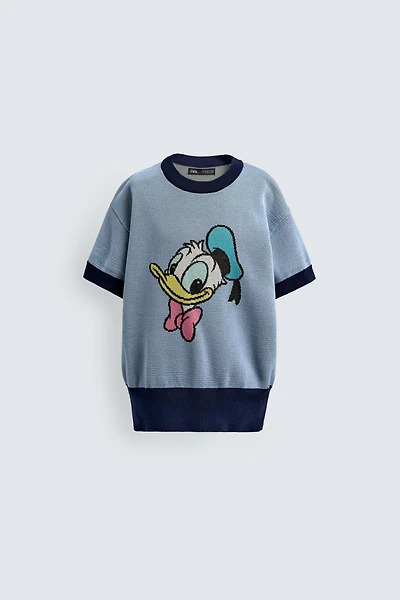 DONALD DUCK KNIT T-SHIRT HARRY LAMBERT FOR ZARA X DISNEY