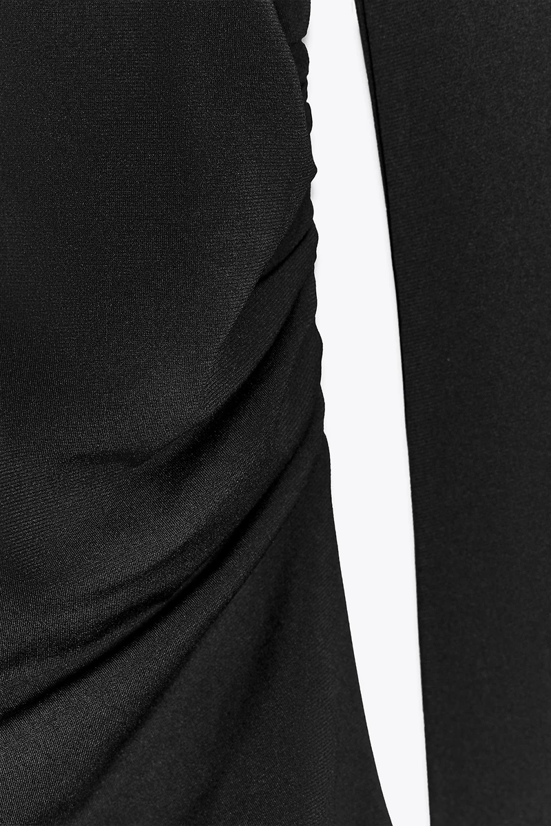 LONG SLEEVE RUCHED T-SHIRT