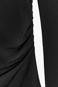 LONG SLEEVE RUCHED T-SHIRT