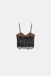 TOP STYLE CORSET AVEC PAILLETTES