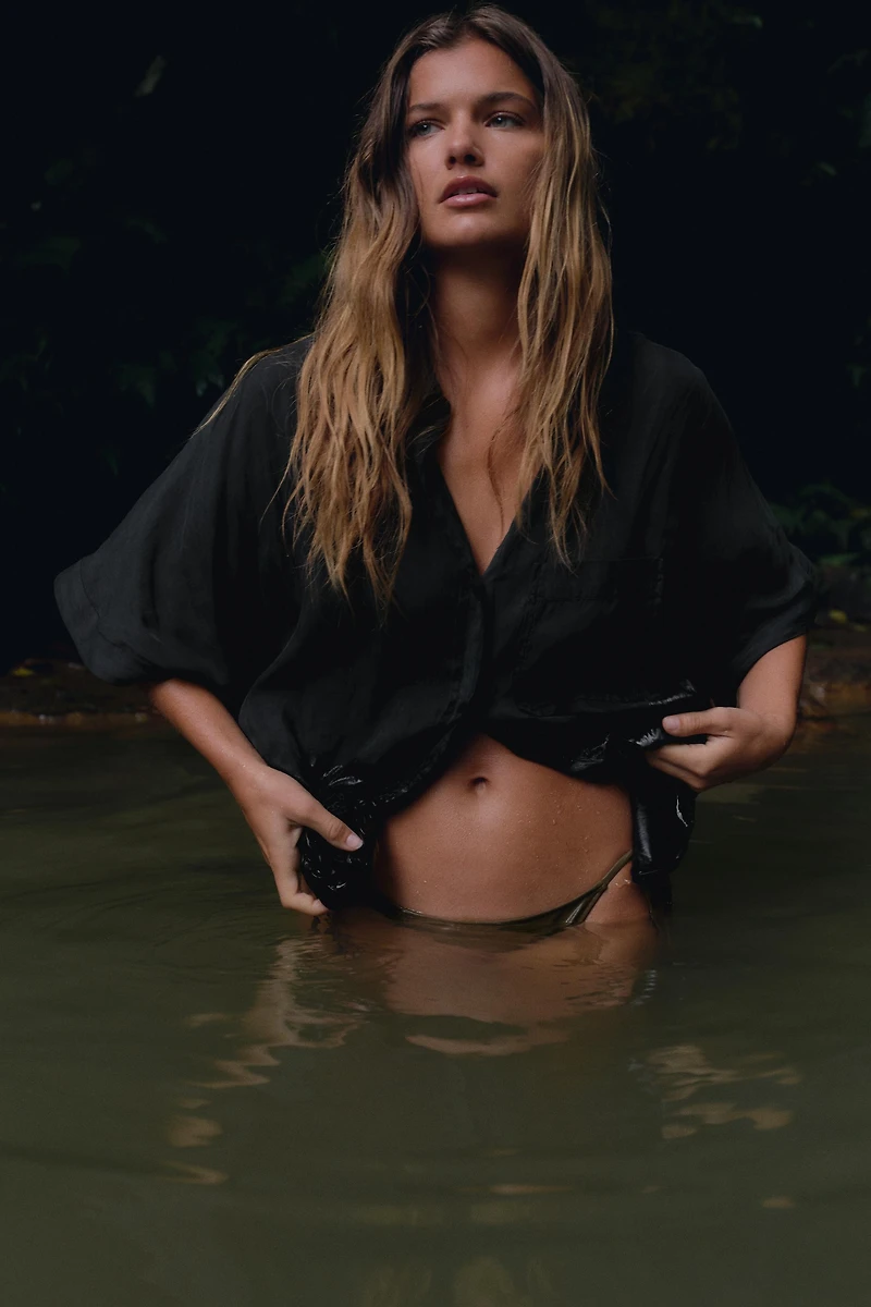 FLOWY POCKET SHIRT