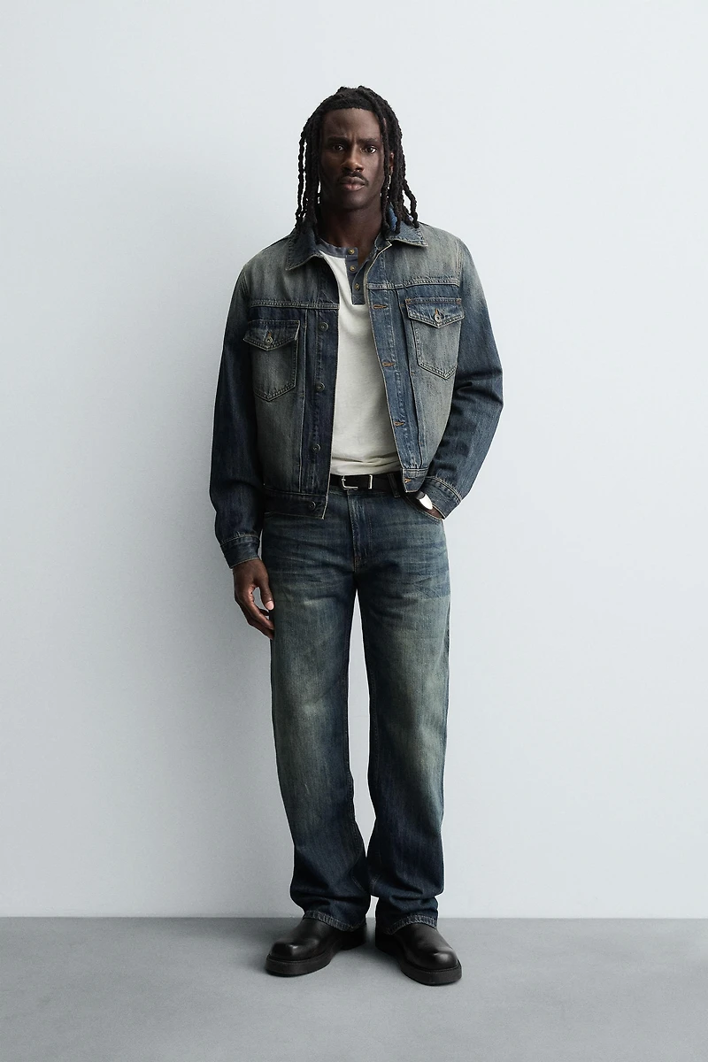 CROPPED FIT DENIM JACKET