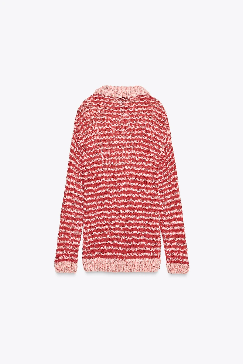 PULL EN MAILLE COL POLO AVEC LAINE