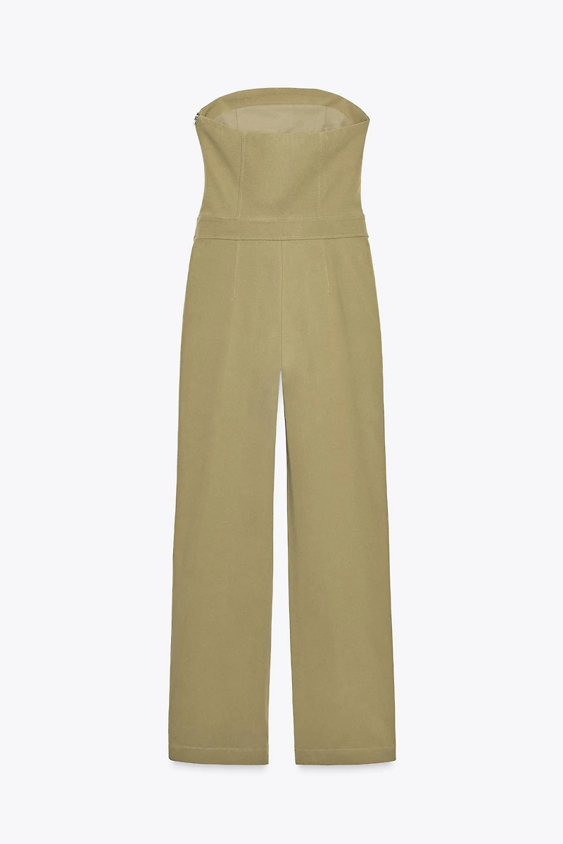 STRAPLESS FULL-LENGTH JUMPSUIT