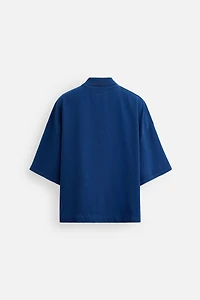EMBROIDERED TEXT POLO SHIRT