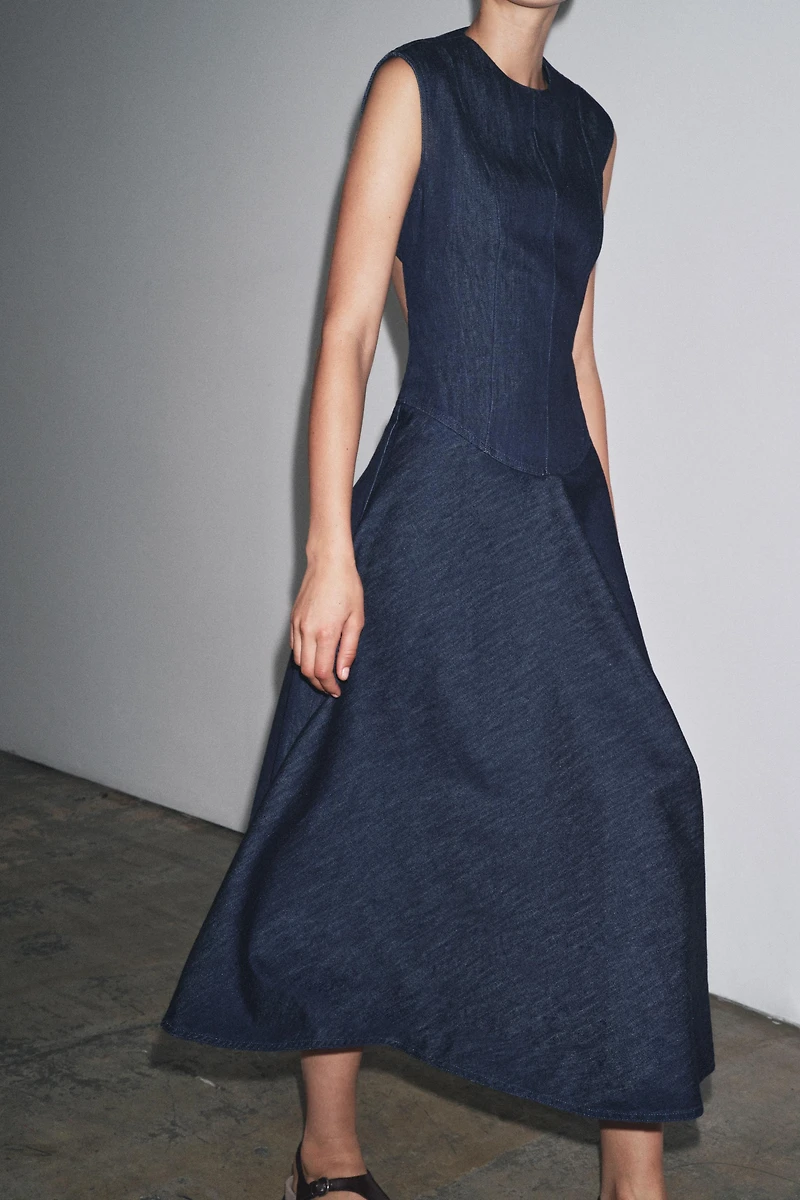 ROBE MIDI EN DENIM ZW COLLECTION