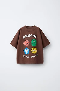 T-SHIRT À IMPRIMÉ ANIMALIER