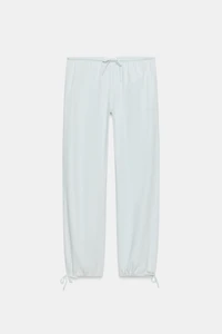 DRAWSTRING FLOWY PANTS
