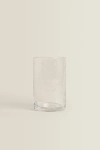 HAMMERED GLASS SOFT DRINK TUMBLER