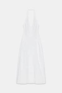 POPLIN HALTER DRESS