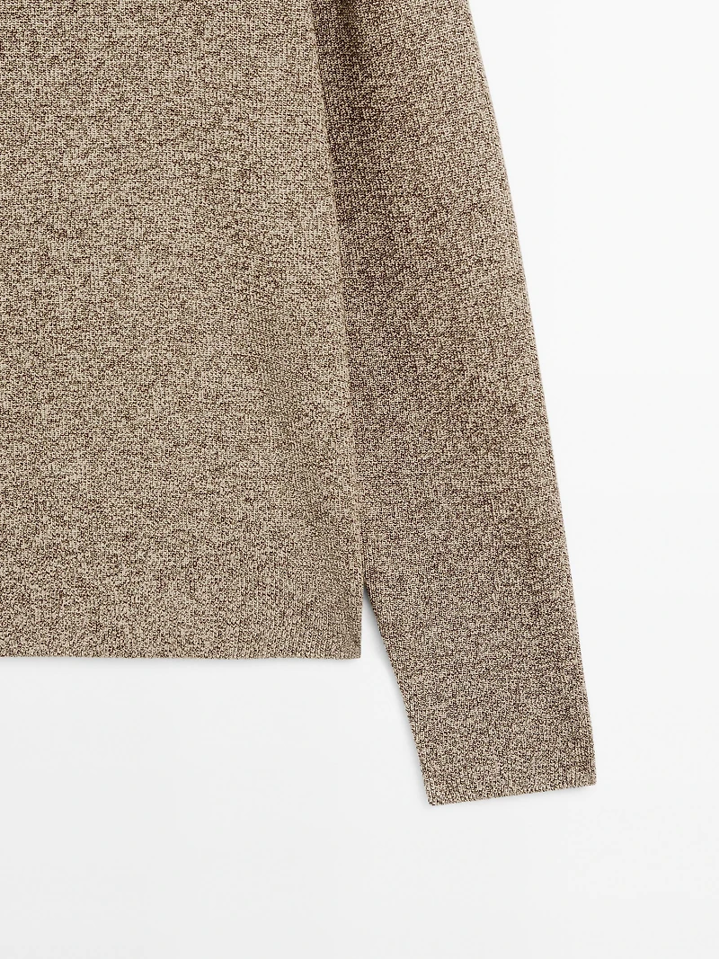 Pull en maille 100 % coton mouliné