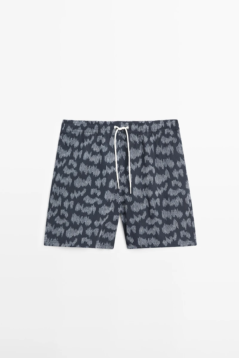 Printed swimming trunks