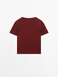 Regular fit t-shirt with collar detail