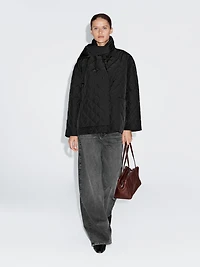 Veste matelassée déperlante avec écharpe
