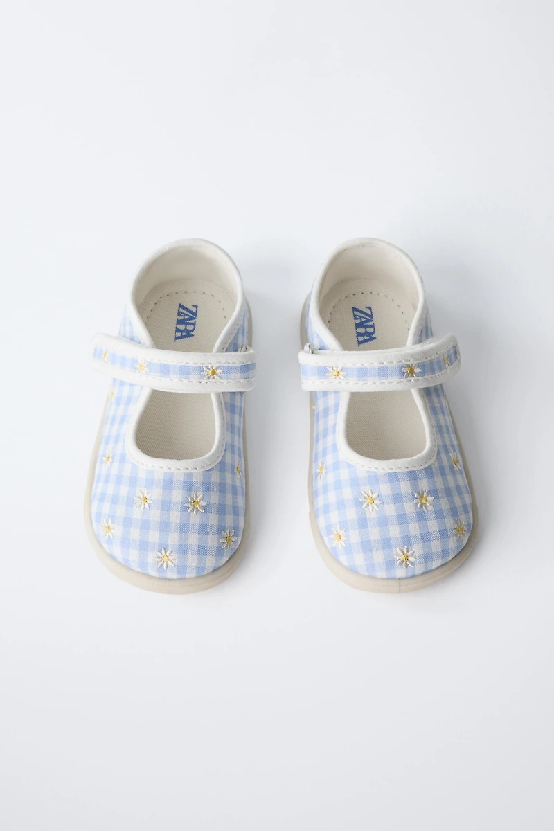 EMBROIDERED BAREFOOT MARY JANES