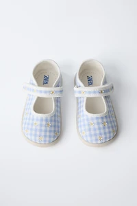 EMBROIDERED BAREFOOT MARY JANES