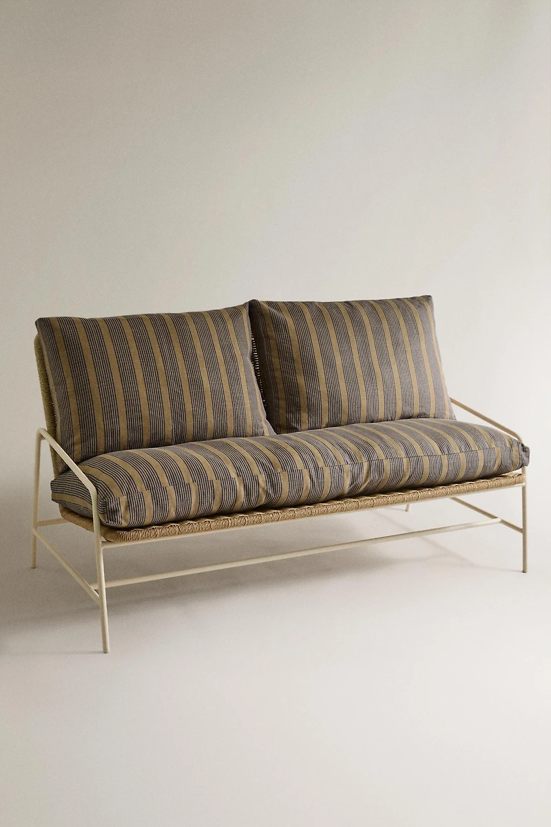 STRIPED BENCH SEAT CUSHION