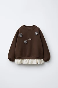 SWEAT BIMATIÈRE FLEURS