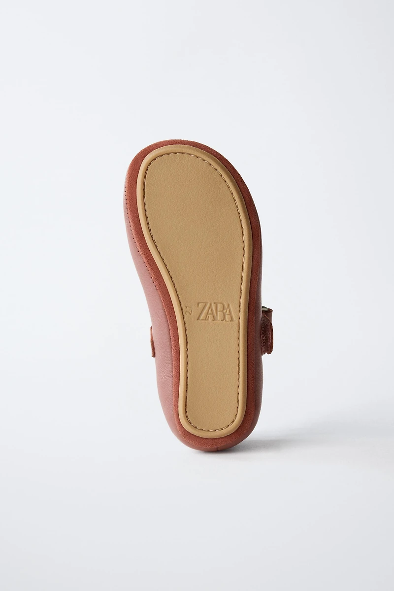 LEATHER BALLET FLATS