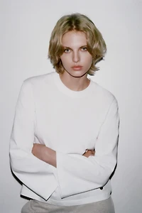 LONG SLEEVE T-SHIRT WITH LABEL
