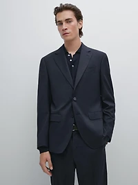 Houndstooth suit blazer