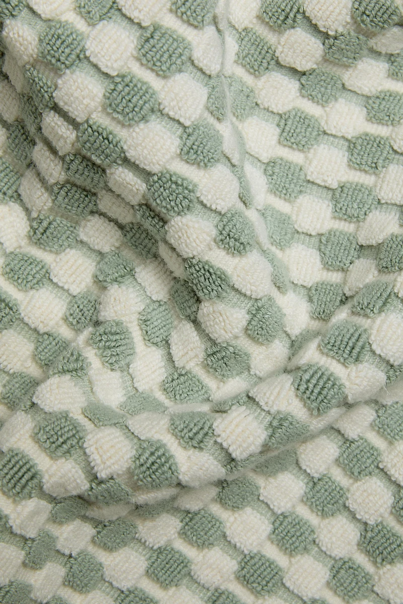 TEXTURED COTTON BATH TOWEL