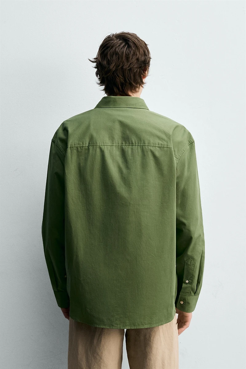 RELAXED FIT POPLIN SHIRT