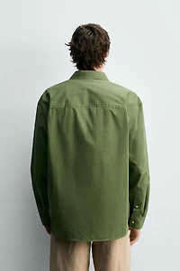 RELAXED FIT POPLIN SHIRT