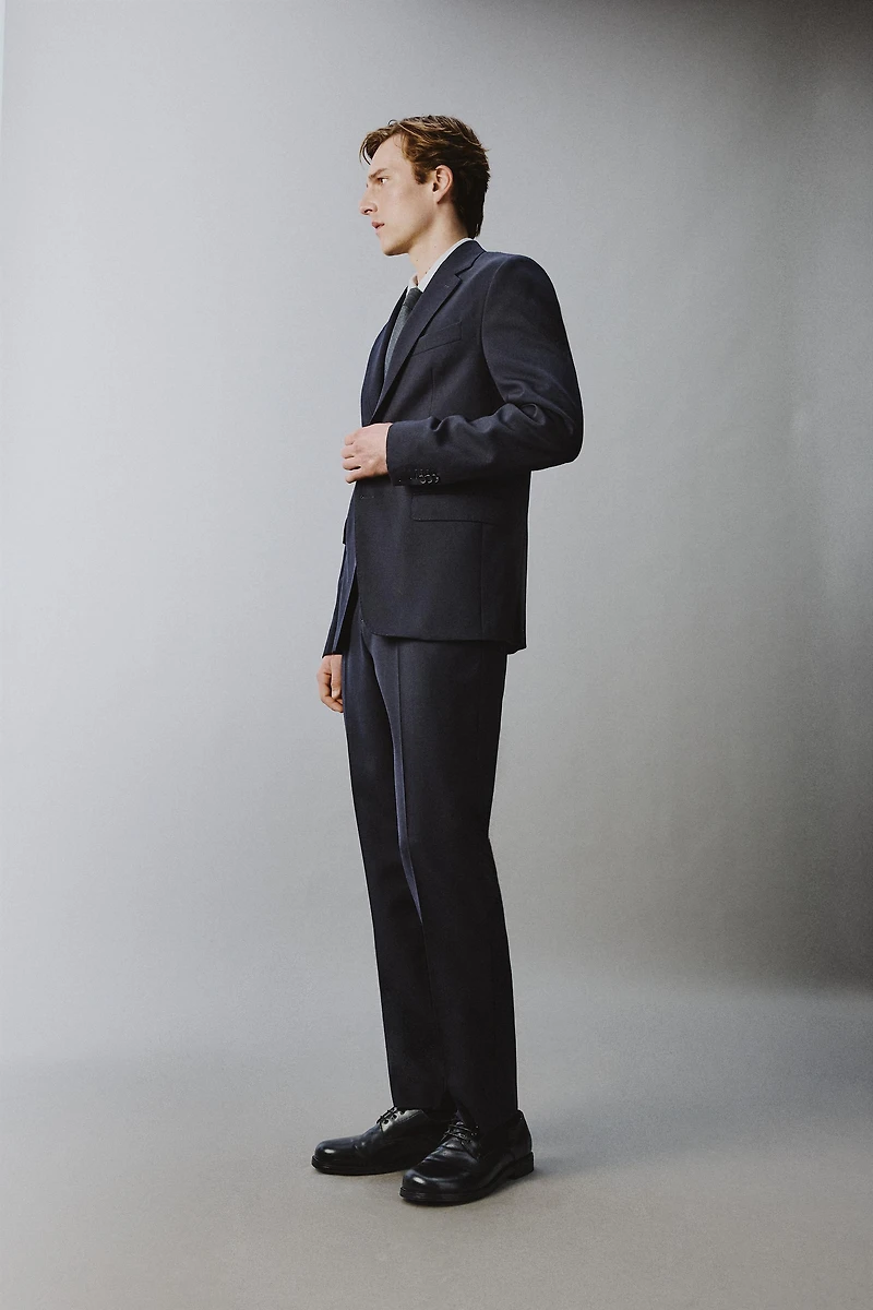 PANTALON DE COSTUME 100% LAINE