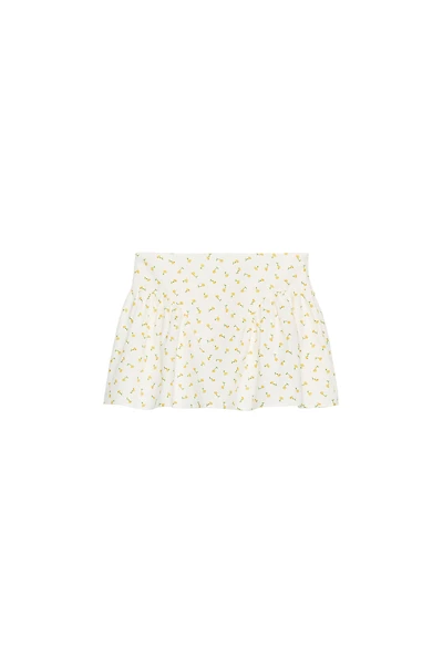 FLORAL POPLIN MINI SKIRT