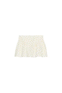FLORAL POPLIN MINI SKIRT