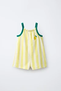 CASA LAWA X ZARA KIDS STRIPED TERRYCLOTH JUMPSUIT