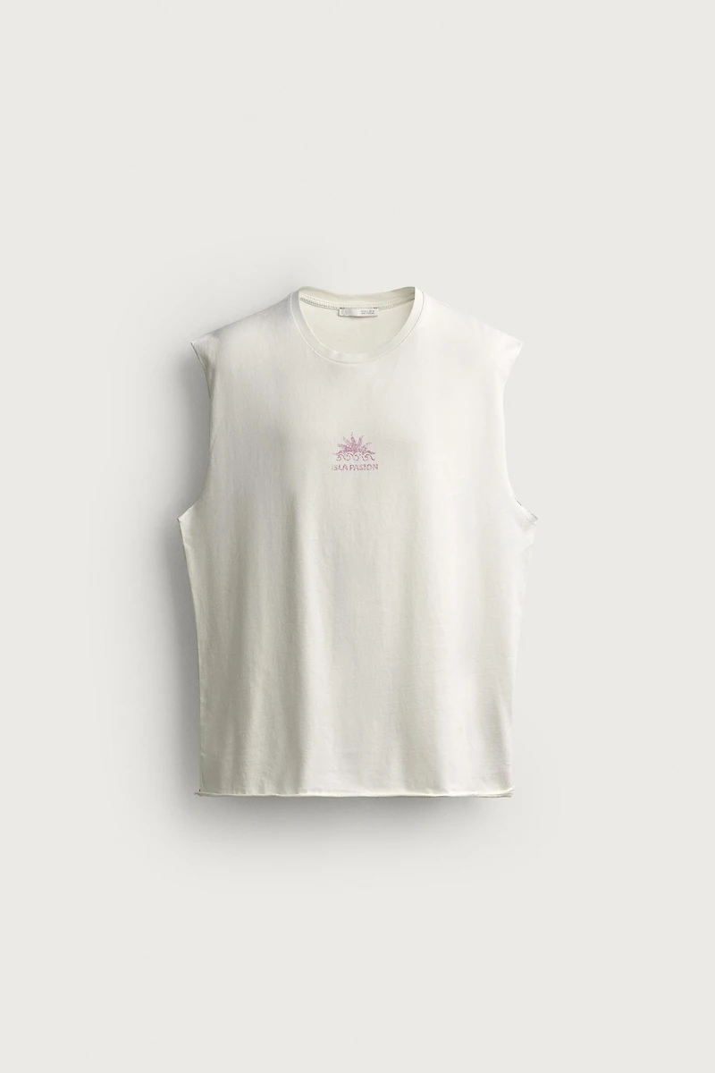 WASHED PRINT TANK TOP