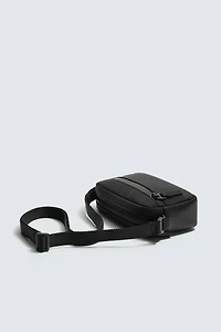 RUBBERIZED TEXTURED CROSSBODY BAG