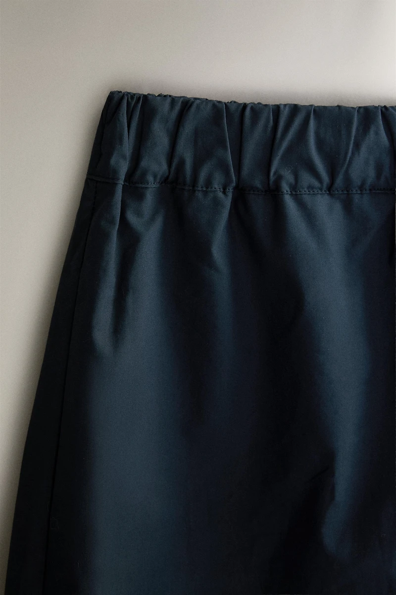 COTTON POPLIN SHORTS