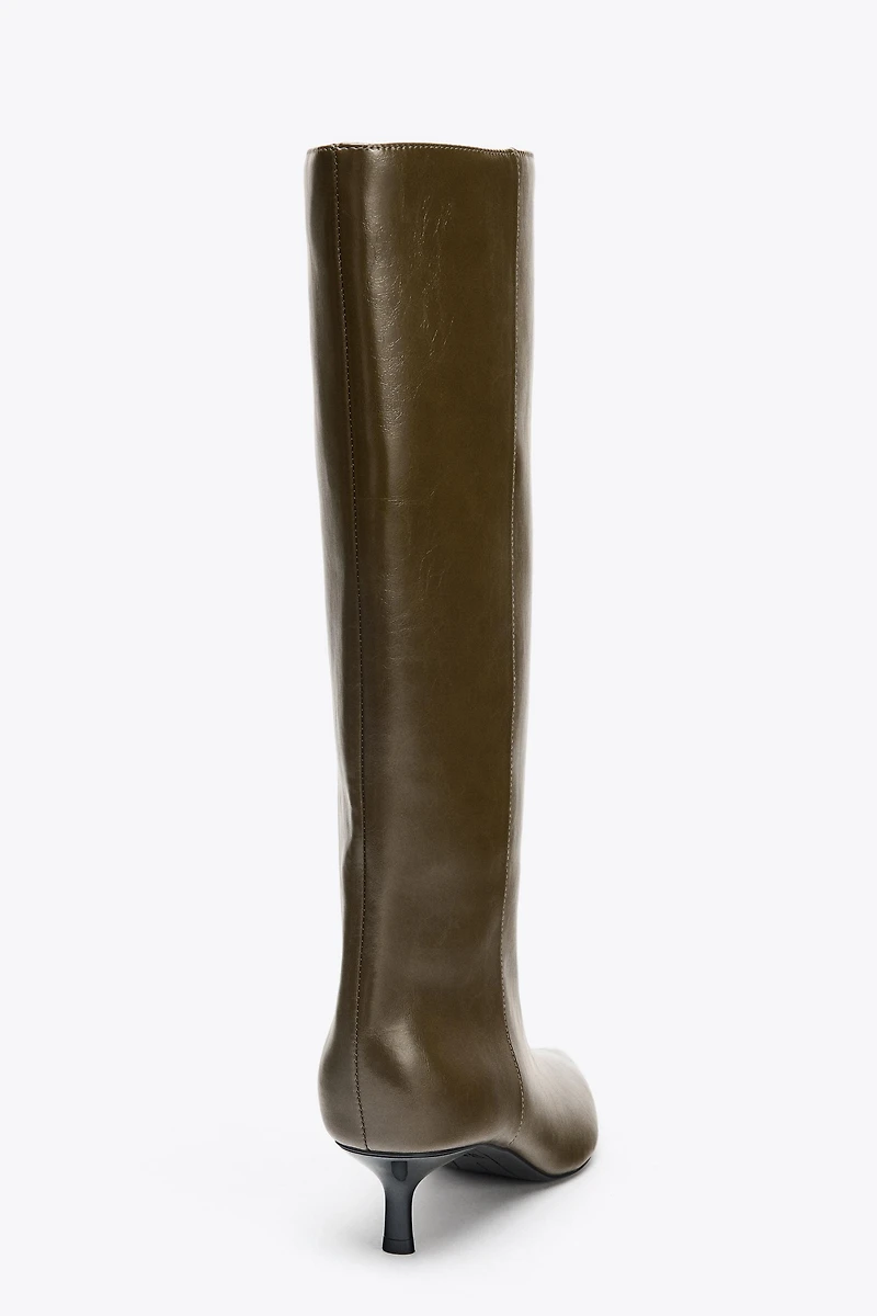 KITTEN HEEL BOOTS