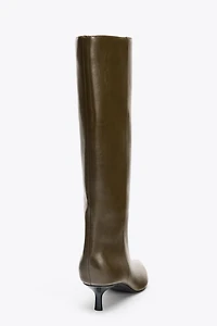 KITTEN HEEL BOOTS