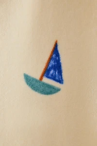 KIDS' SAILBOAT BEACH PONCHO