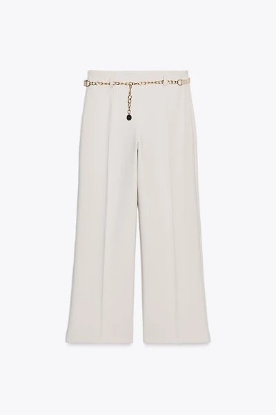 PANTALON LONGUEUR 7/8 CEINTURE CHAÎNE