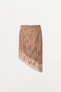 GEORGETTE EMBROIDERED BEADED SKIRT
